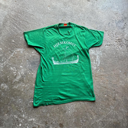 Vintage Green Single Stitch Graphic T-Shirt