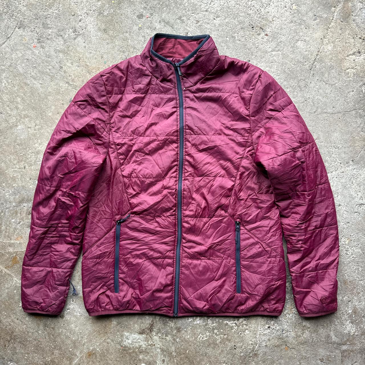 Burgundy Champion puffer jacket
