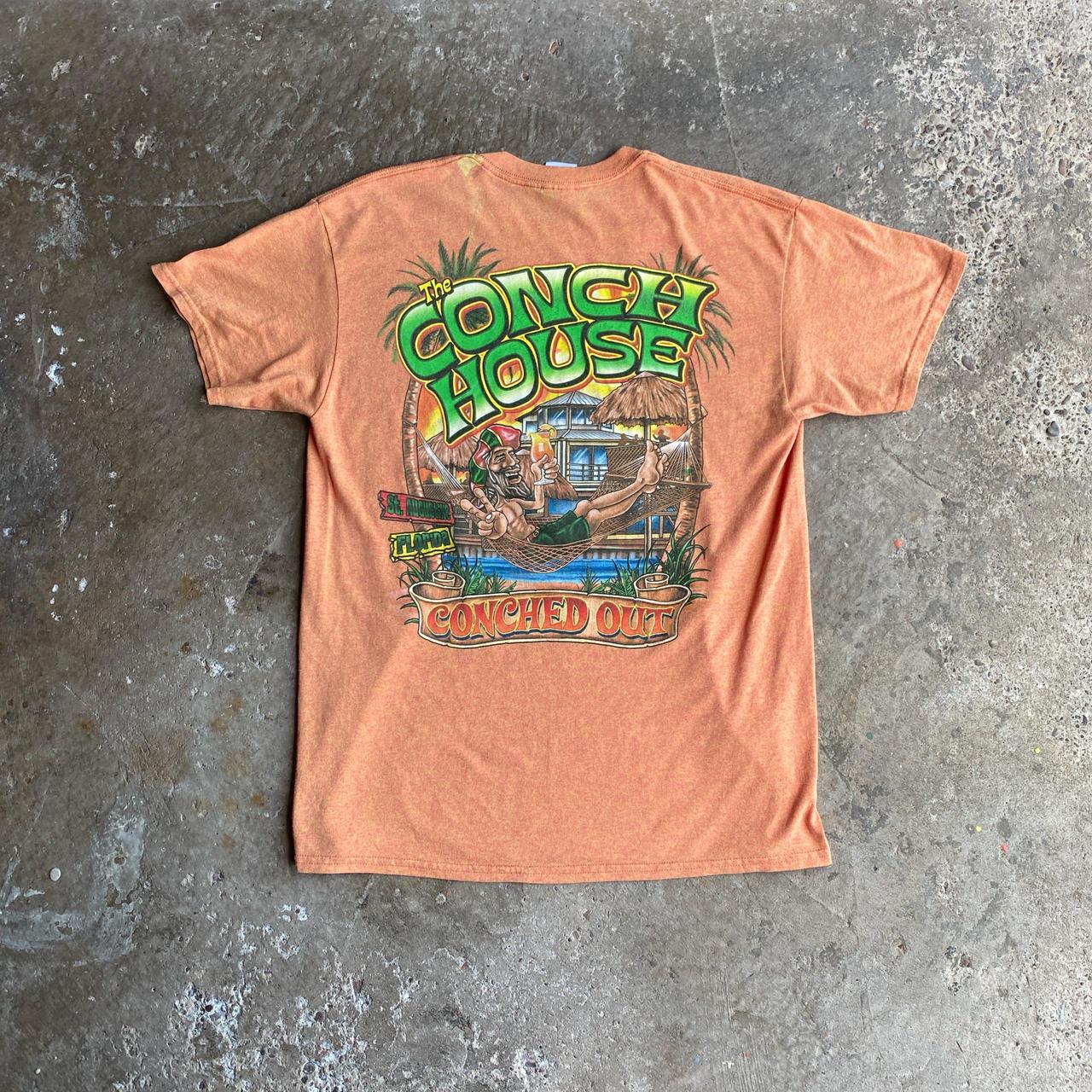 Vintage Orange Graphic Bar T-Shirt
