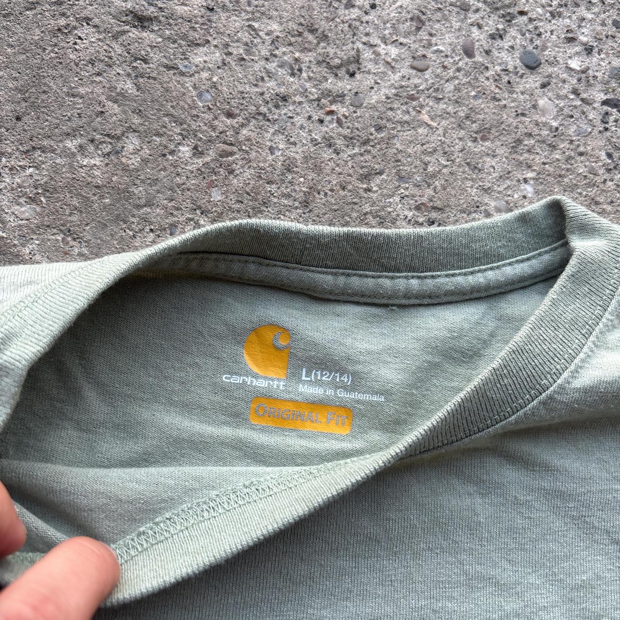 Light green Carhartt long sleeve top - L
