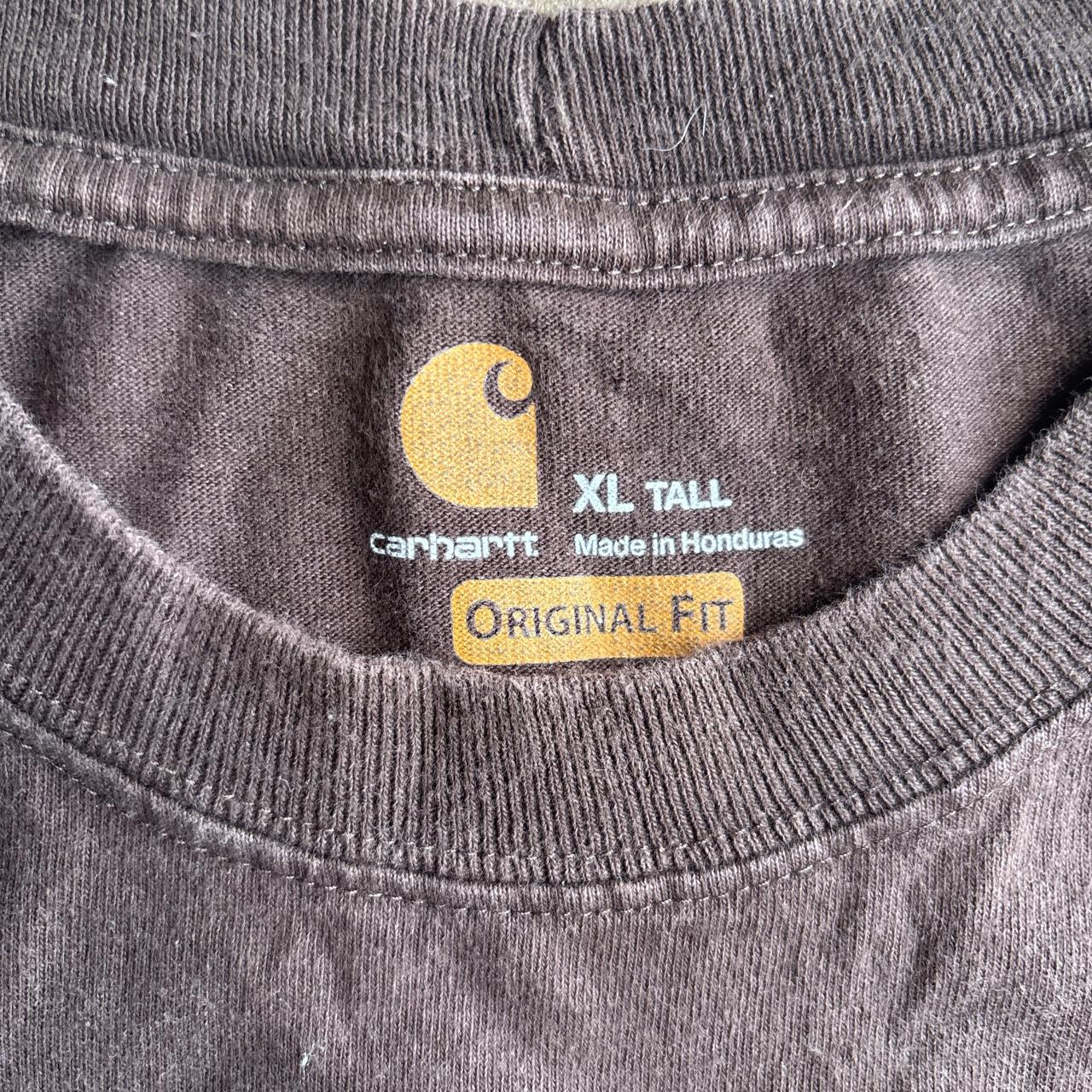 Brown Single Pocket Carhartt T-Shirt - XL