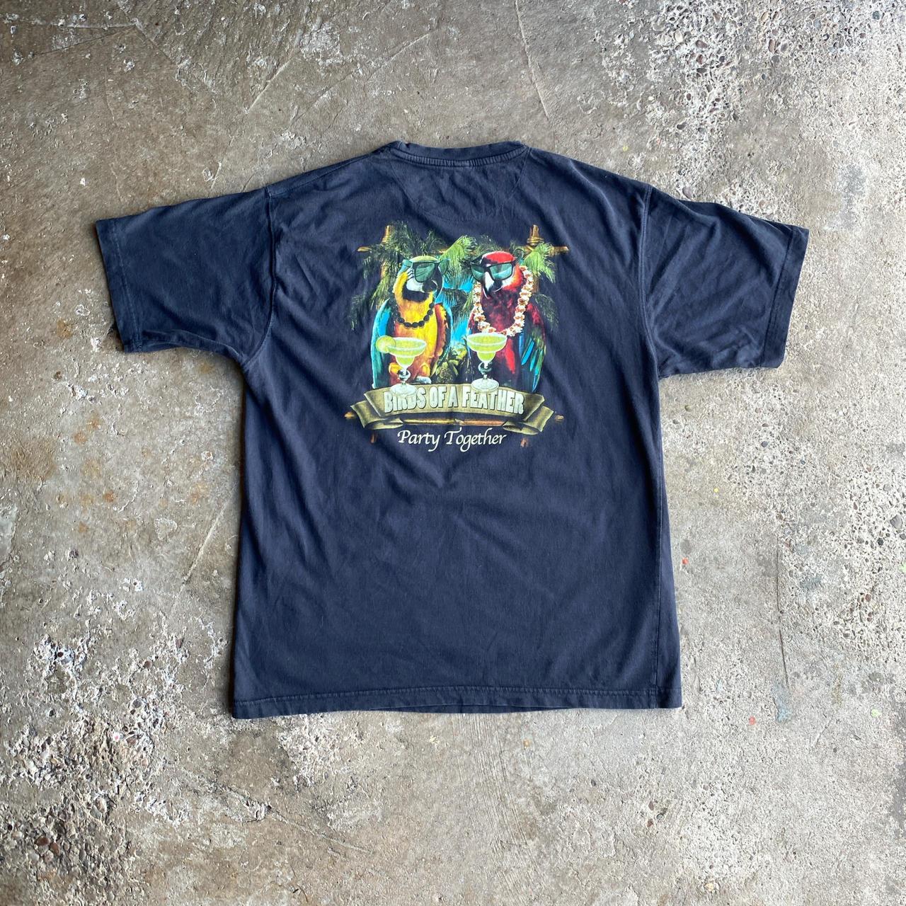 Black Newport Blue Graphic Bar T-Shirt - L