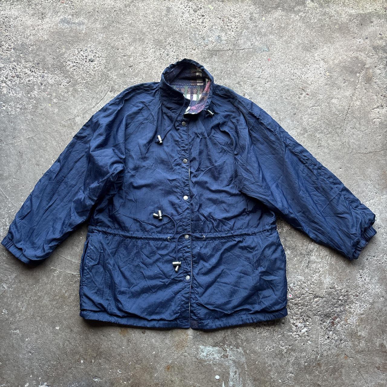 Vintage reversible Aztec pattern and blue jacket