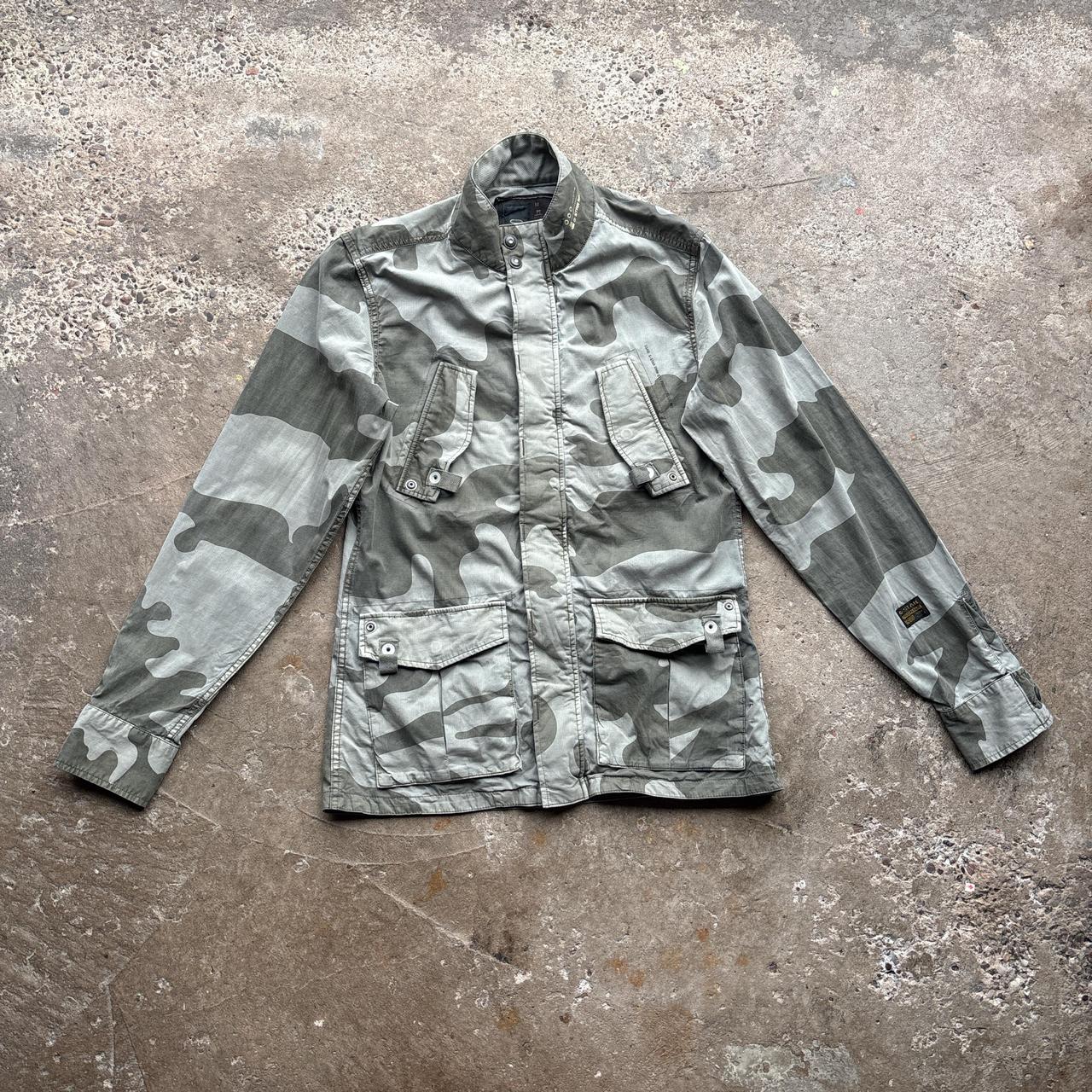 Grey Camo G-Star Raw Utility Jacket - M