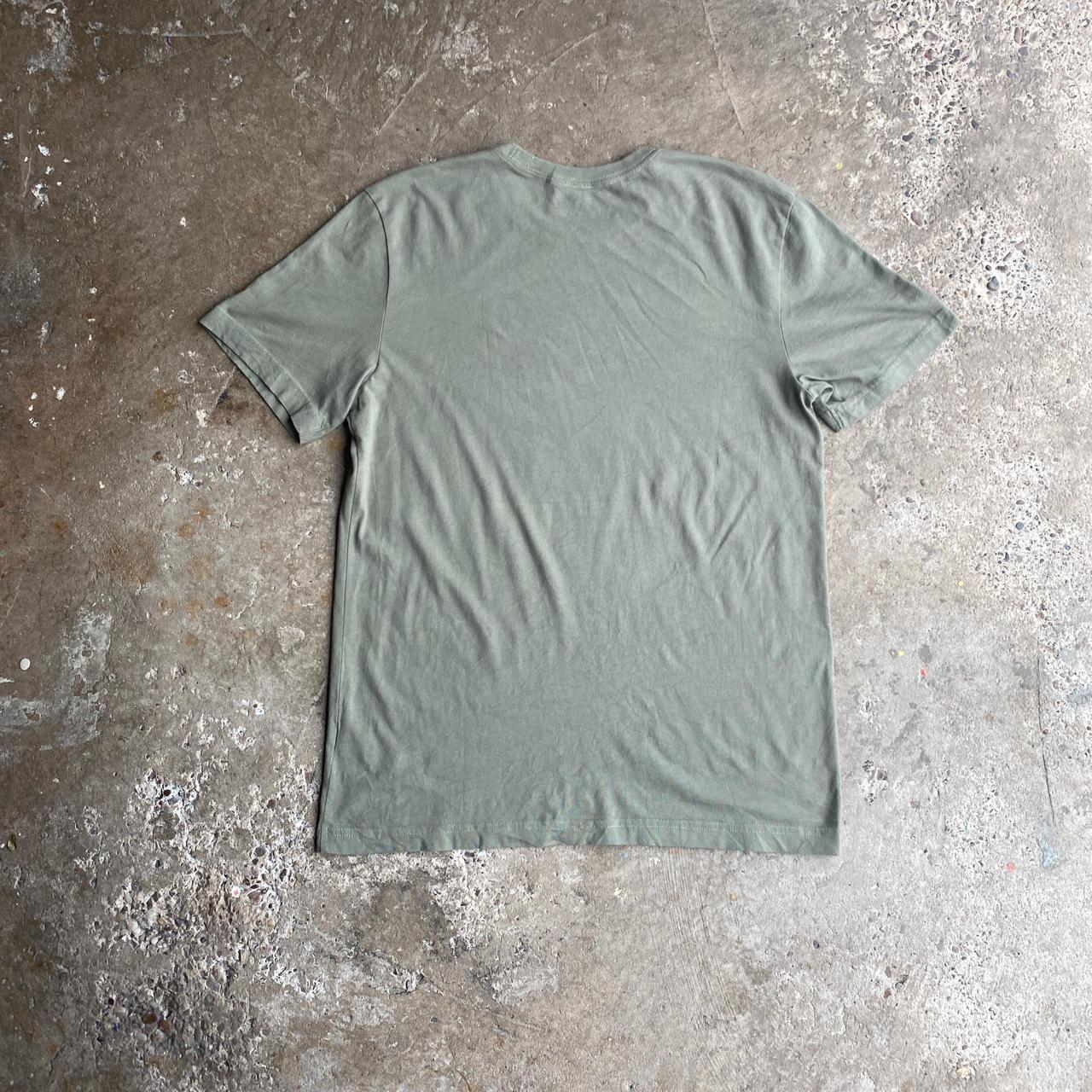 Khaki Green Graphic Beer T-Shirt - M