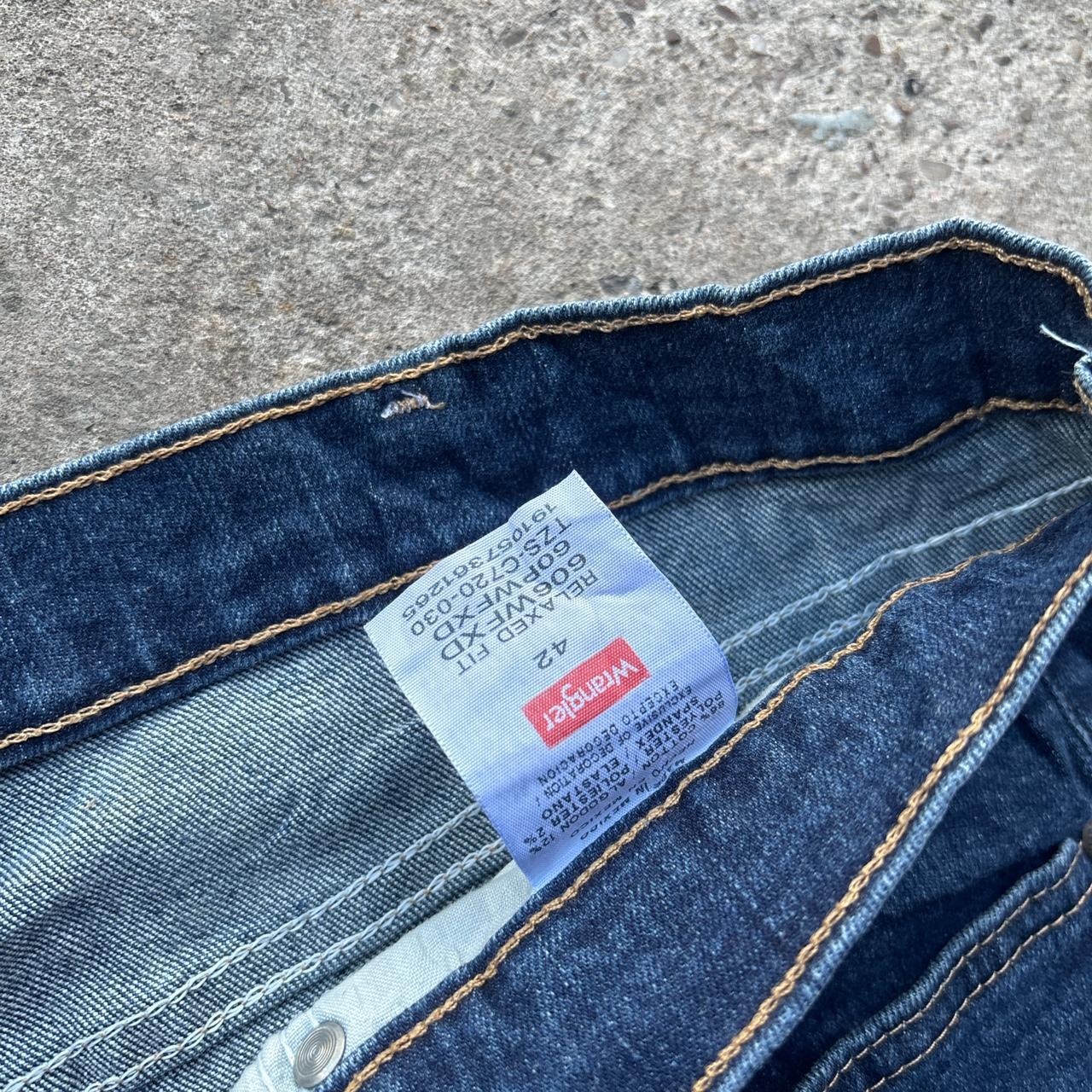 Blue denim Wrangler Jorts