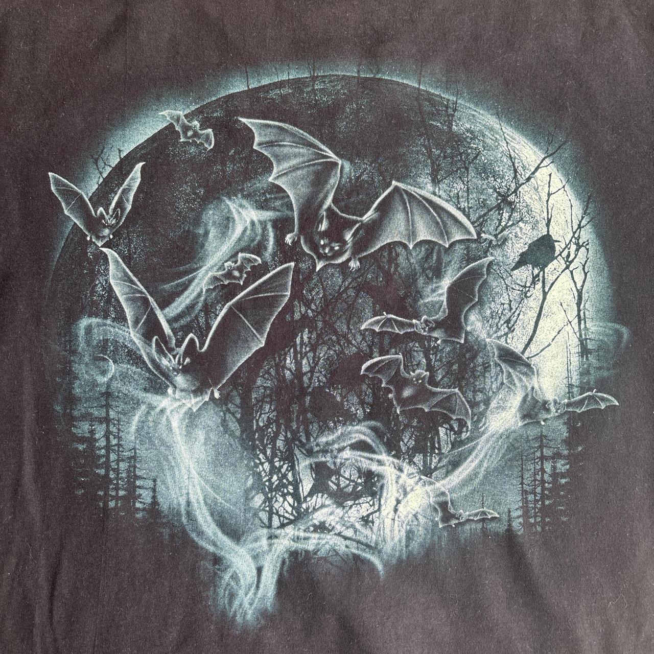 Rock Eagle Black Vampire Print T-Shirt