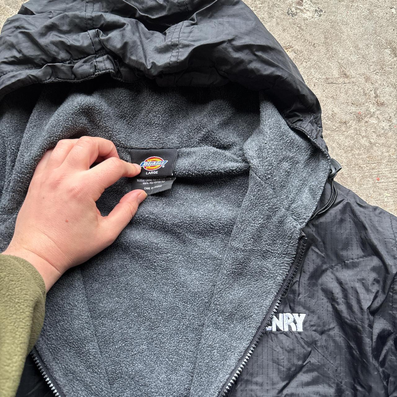 Black Dickies hooded jacket with embroidered logo