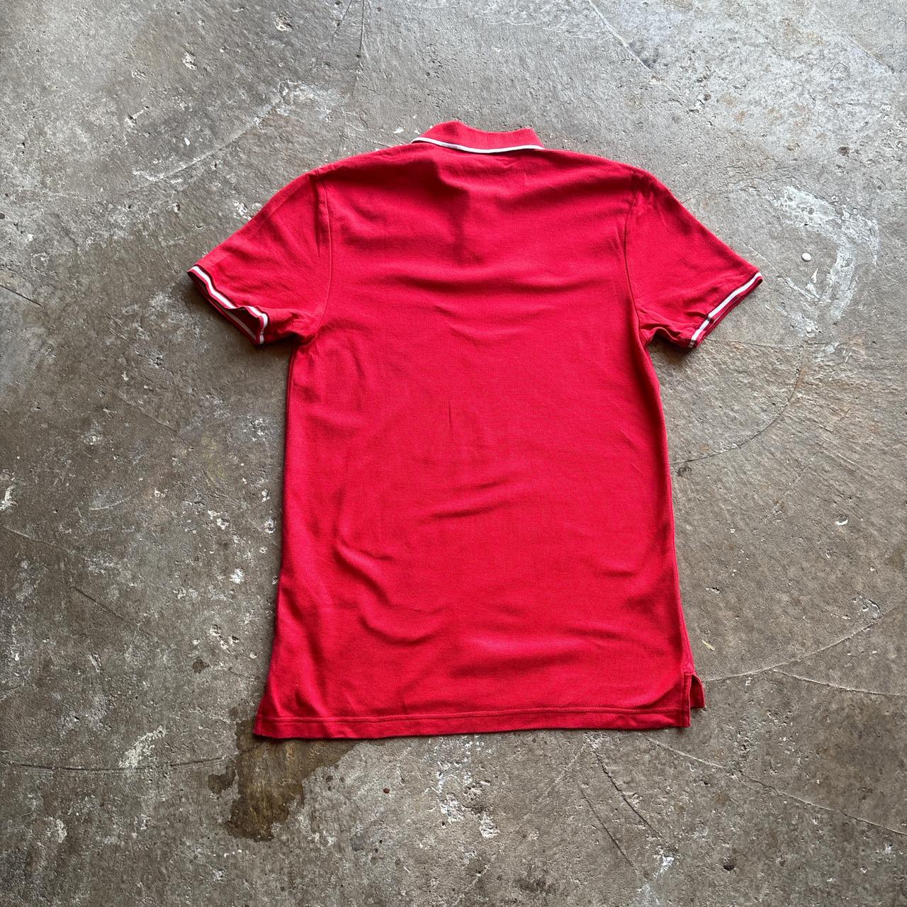 Red Nike Cotton Polo Shirt
