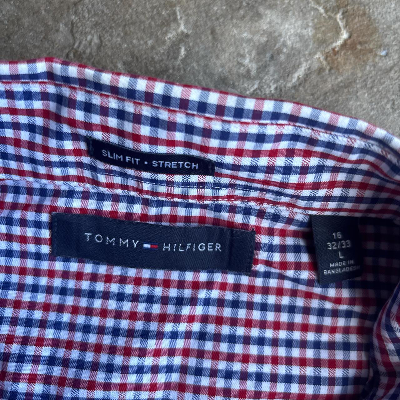 Red & Blue Gingham Tommy Hilfiger Shirt - L