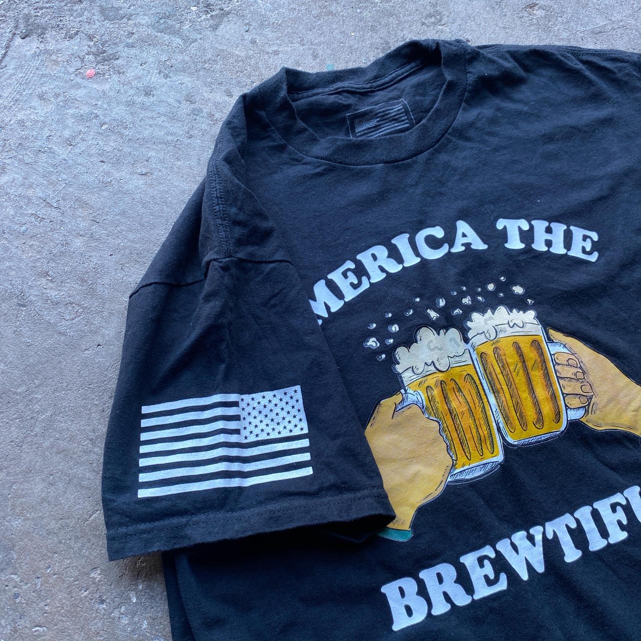 Black "America The Brewtiful" Graphic T-shirt