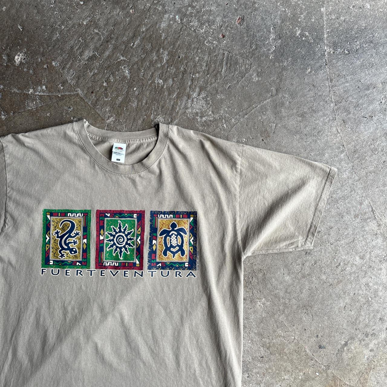Tan ‘Fuerteventura’ Graphic T-Shirt
