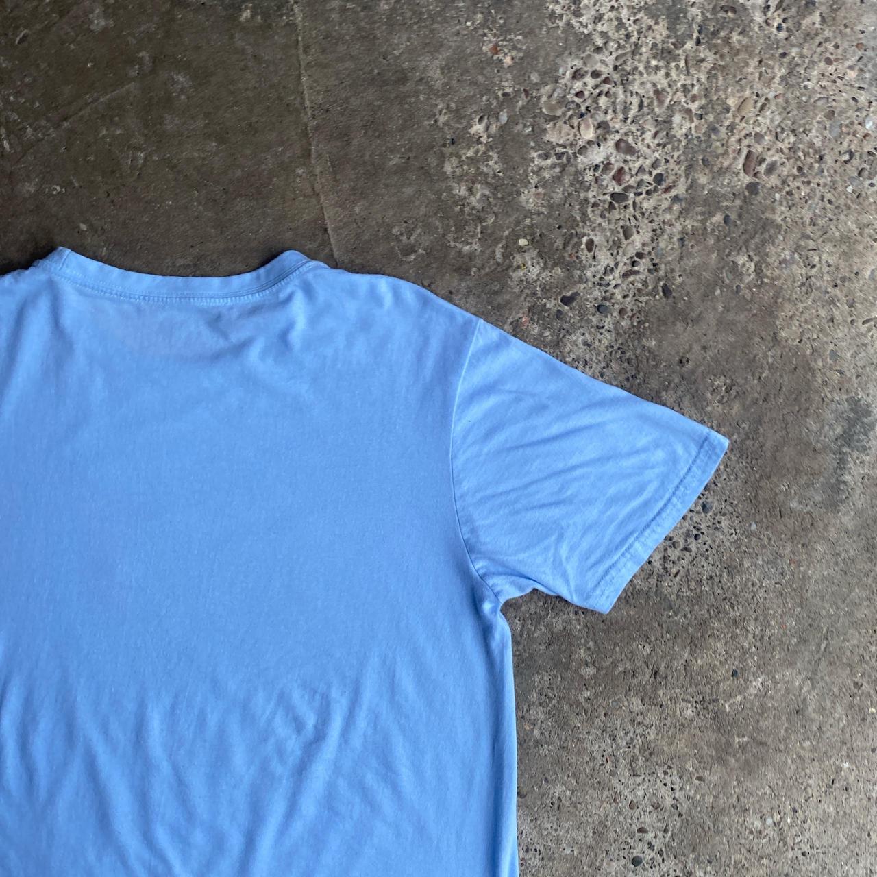 Light Blue Graphic Beer T-Shirt - M