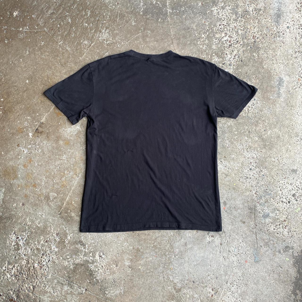 Black Skeleton Graphic Beer T-Shirt - L