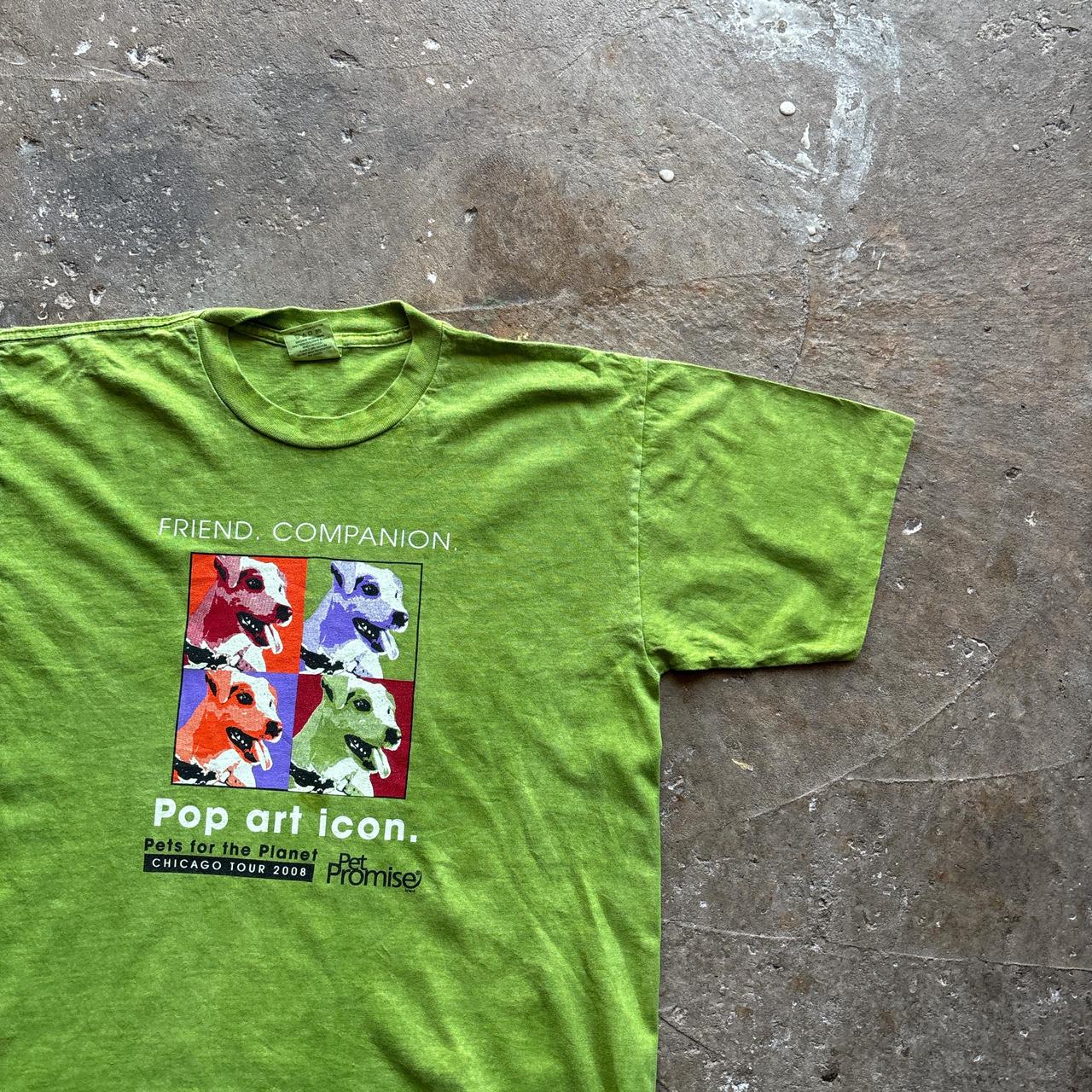 Vintage Green Single Stitch Pop Art Graphic T-Shirt