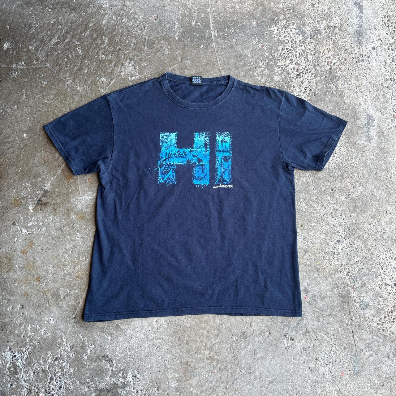 Y2K Navy Quiksilver Graphic T-Shirt