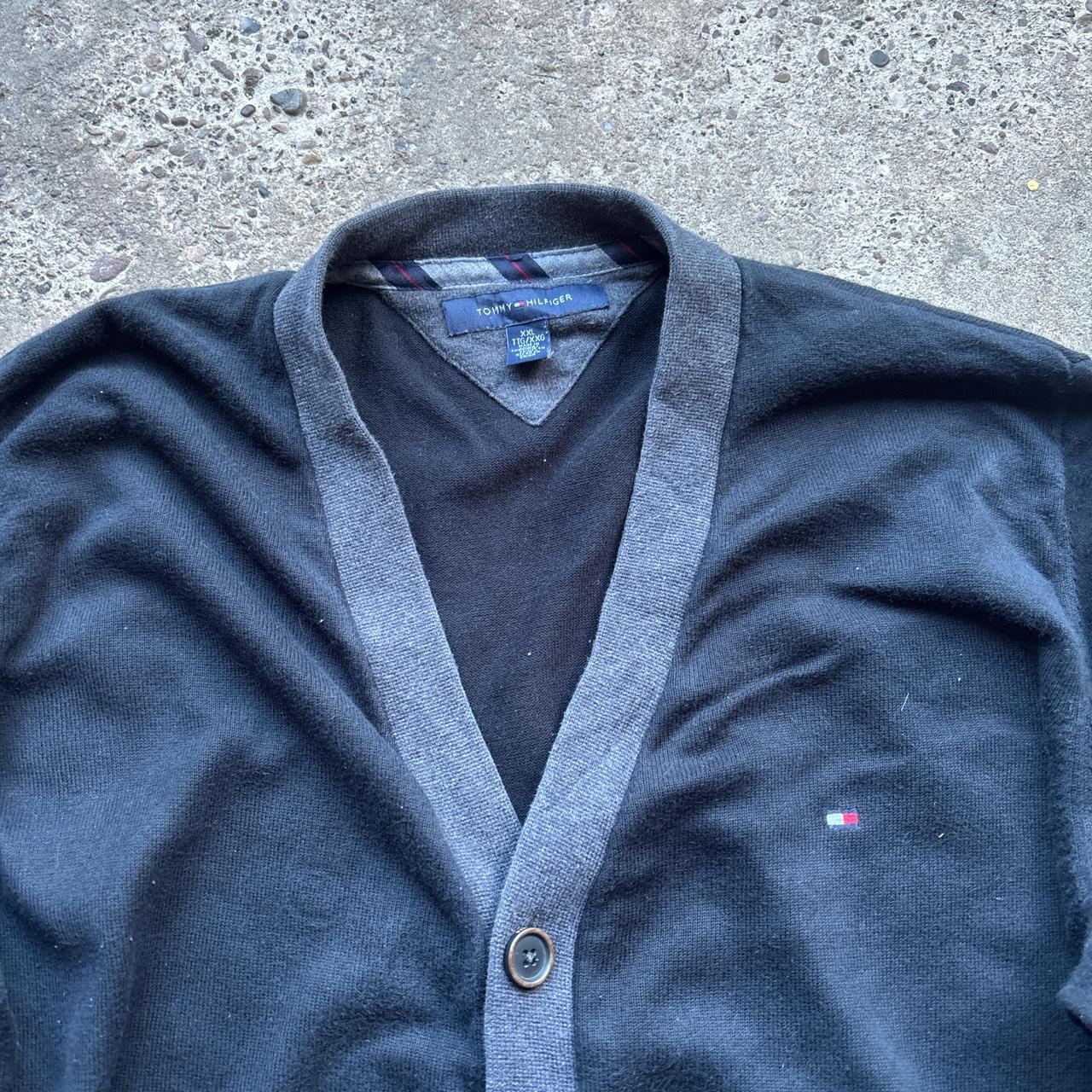 Black and grey Tommy Hilfiger Cardigan - XXL