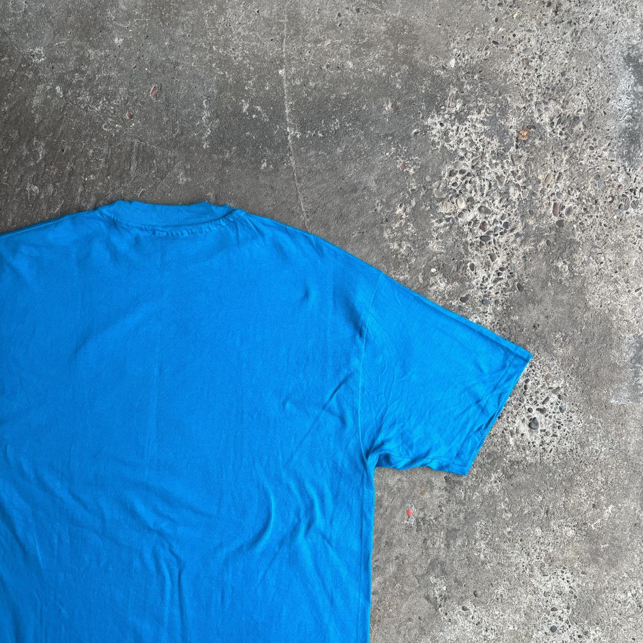 Vintage Blue Single Stitch Graphic ‘Scottish Games’ T-Shirt