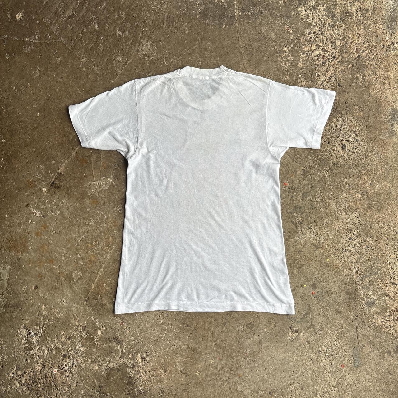 Vintage White Graphic Aztec Single Stitch T-Shirt - M