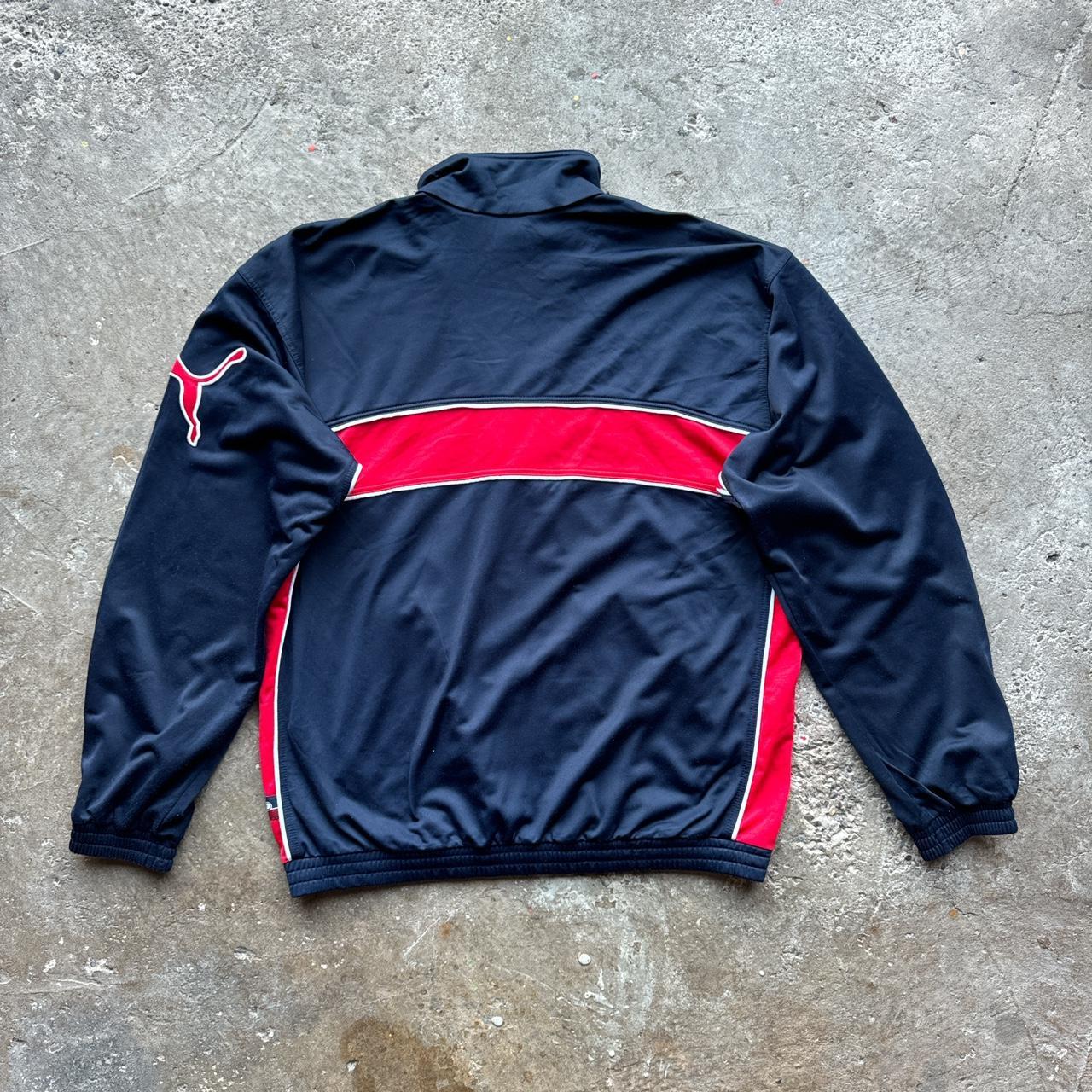 Navy, red and white vintage Puma sportswear jacket