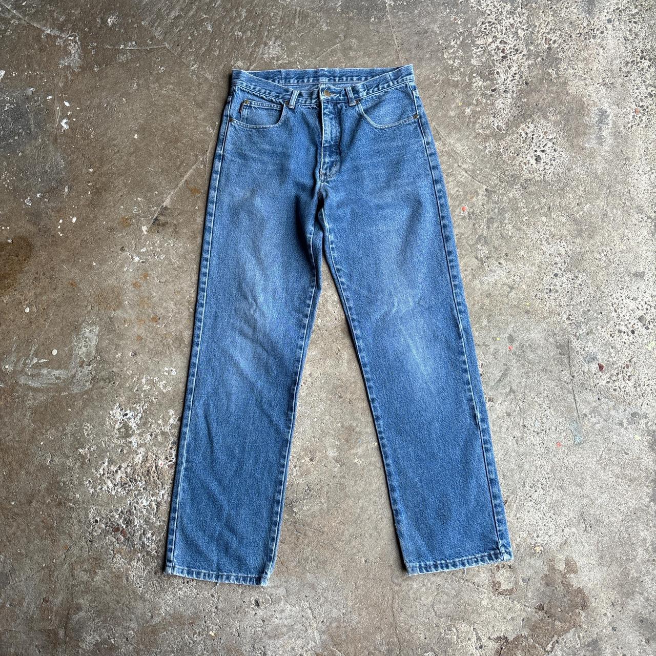Blue Straight Fit YSL Denim Jeans