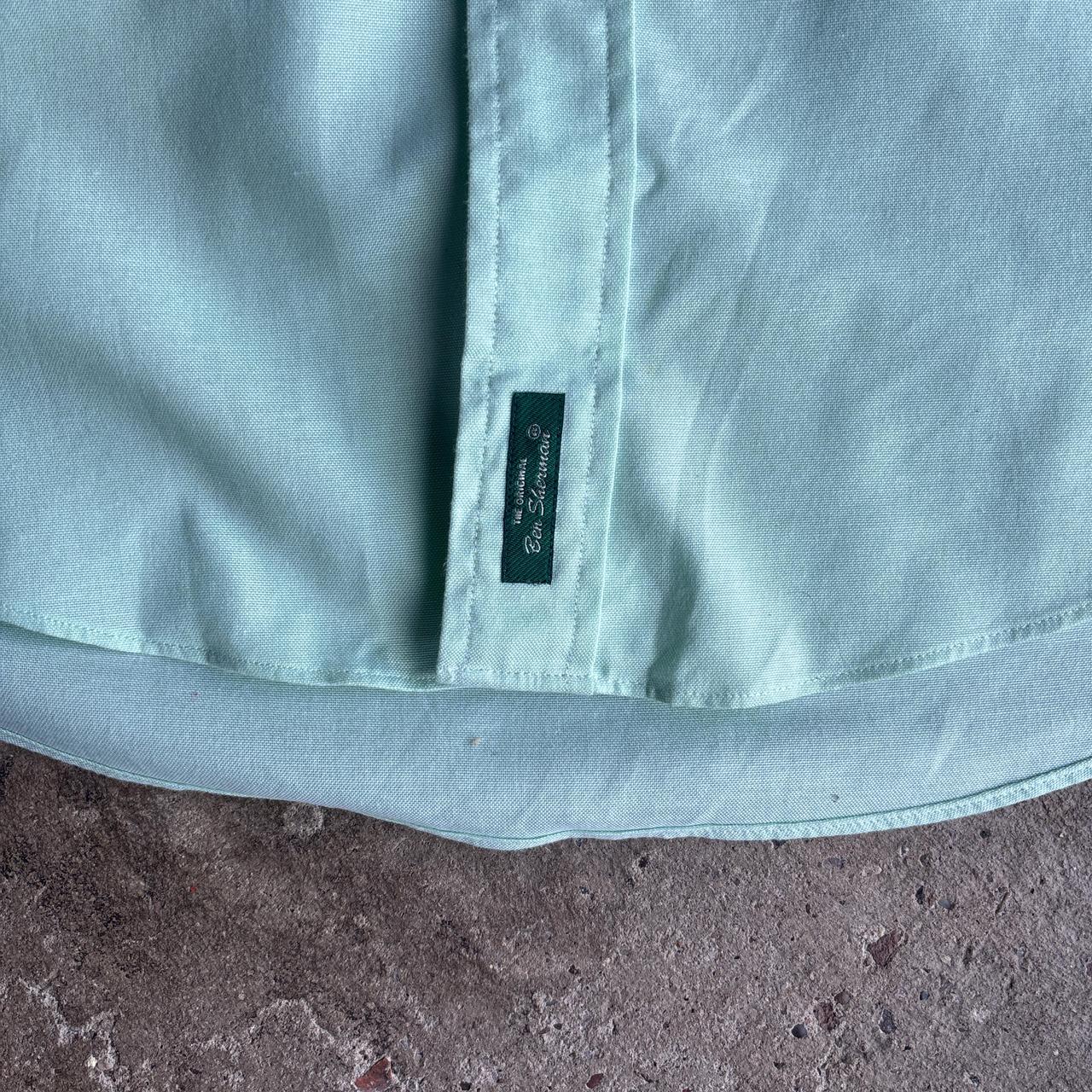 Pastel Green Ben Sherman Long-Sleeve Shirt - XL