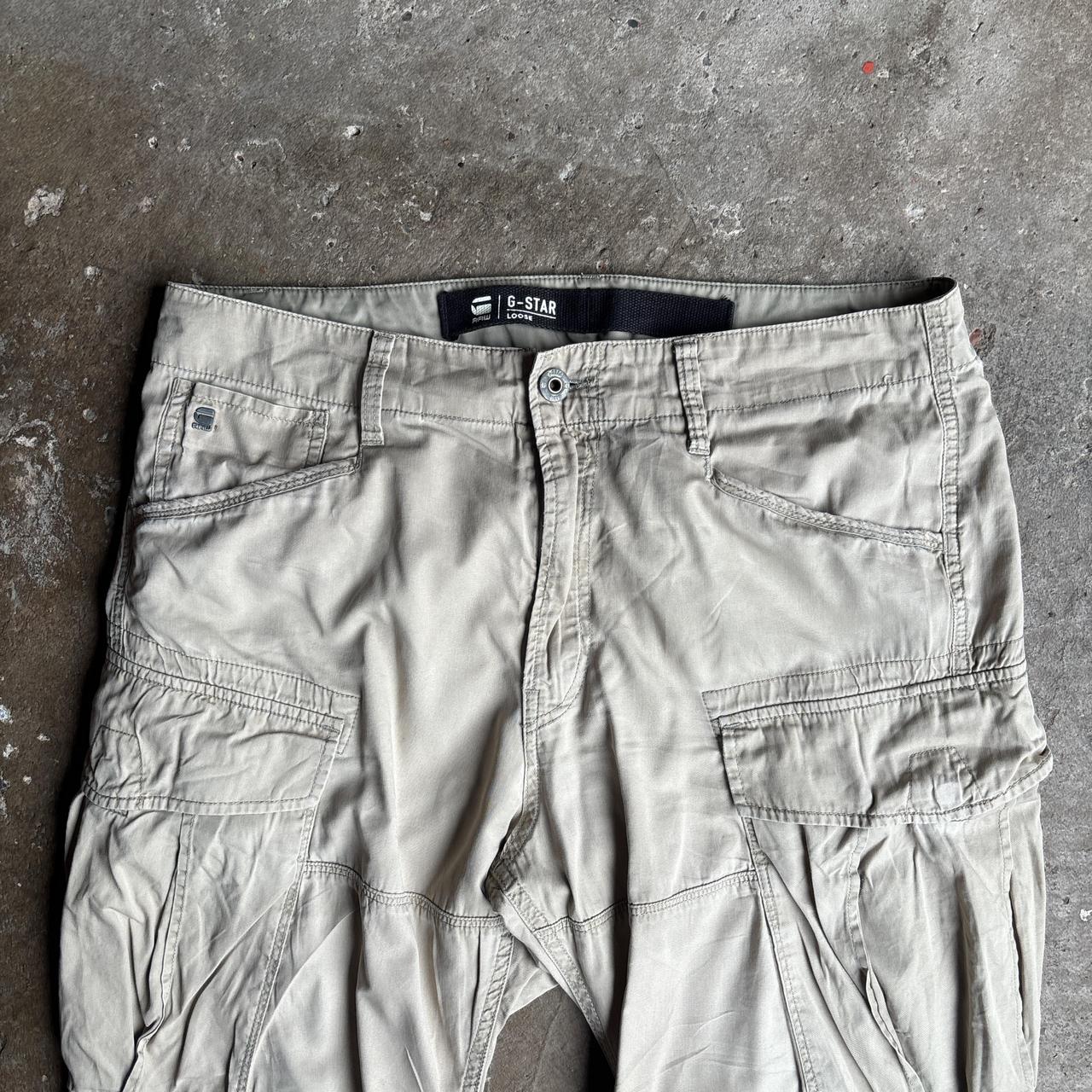 Cream G-Star RAW Cargo Pants - W35