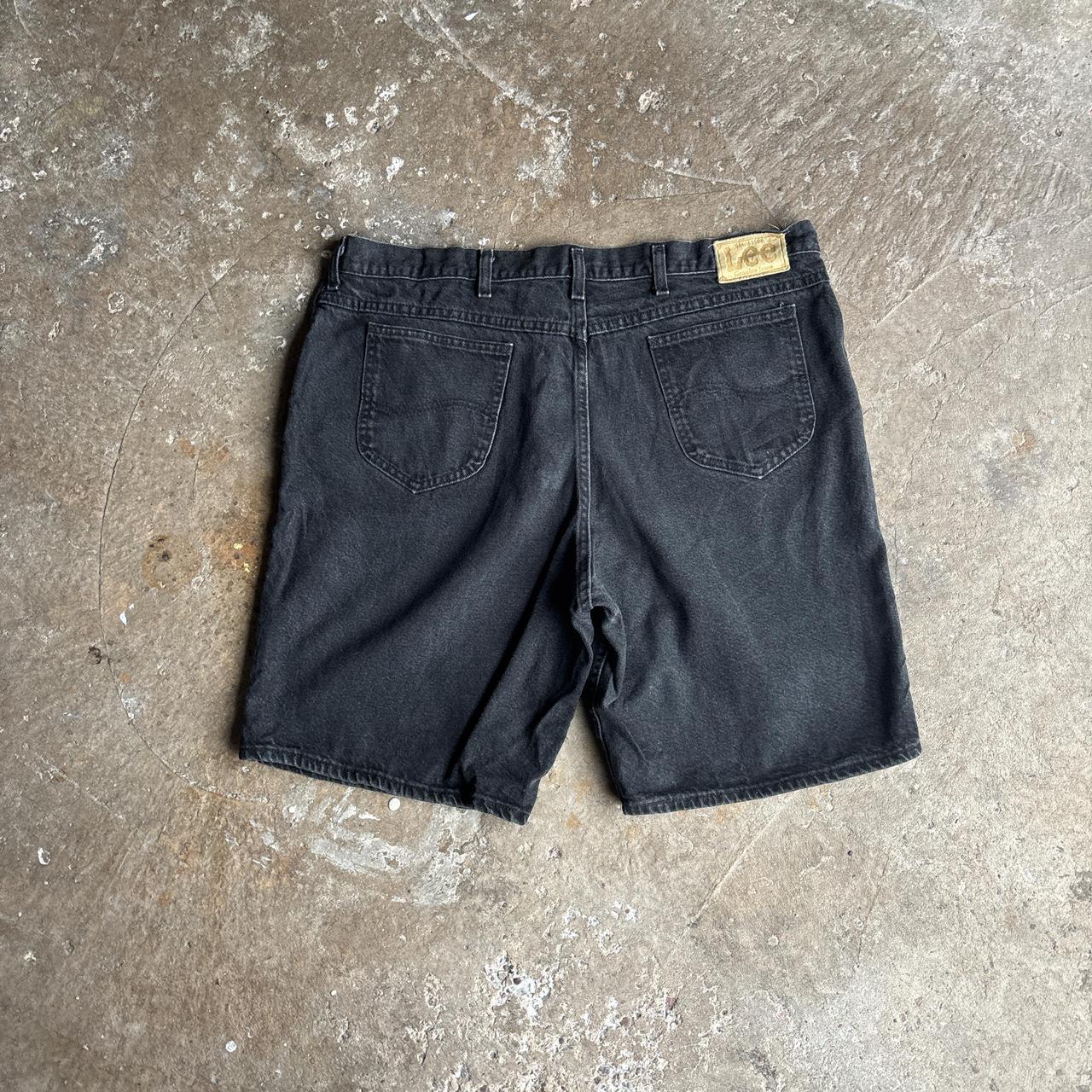 Dark Grey Denim Lee Jean Shorts