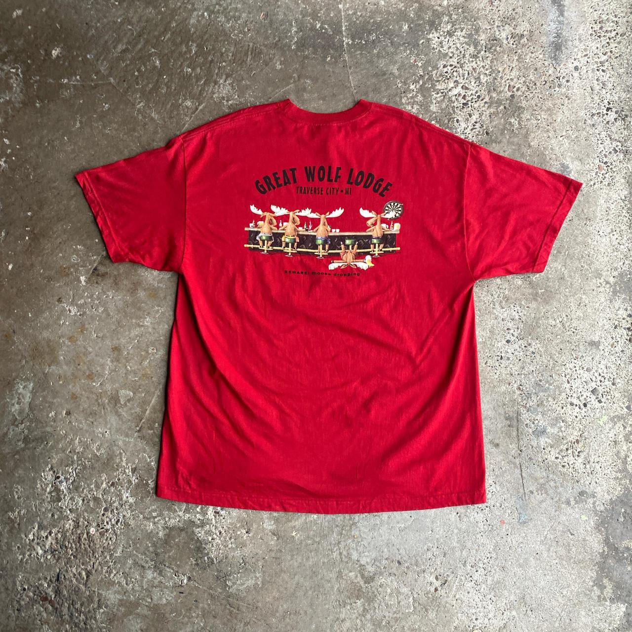 Red Graphic Bar T-Shirt - 2XL