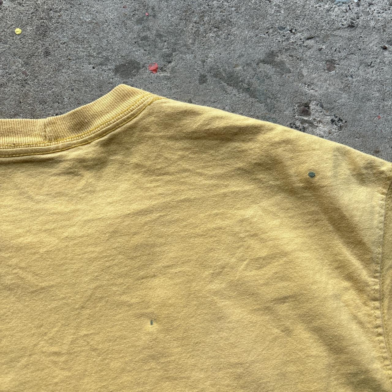Vintage yellow Carhartt single pocket t-shirt - M