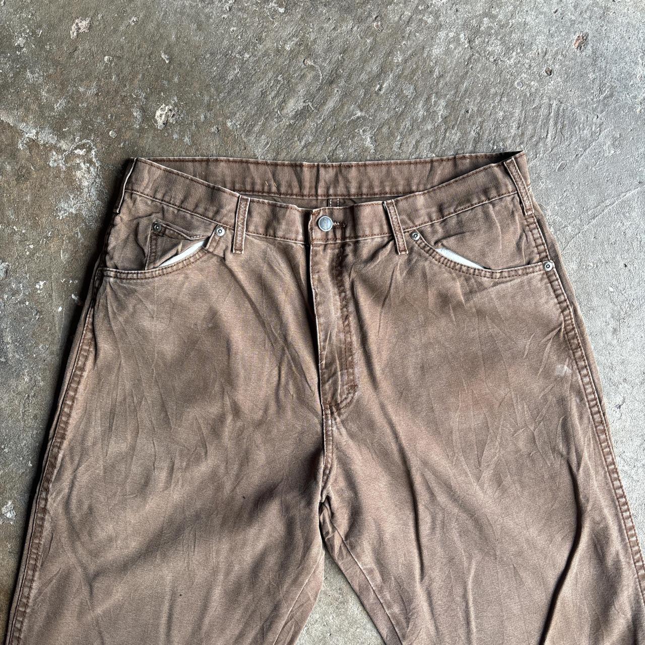 Washed Brown Dickies Pants/Jeans