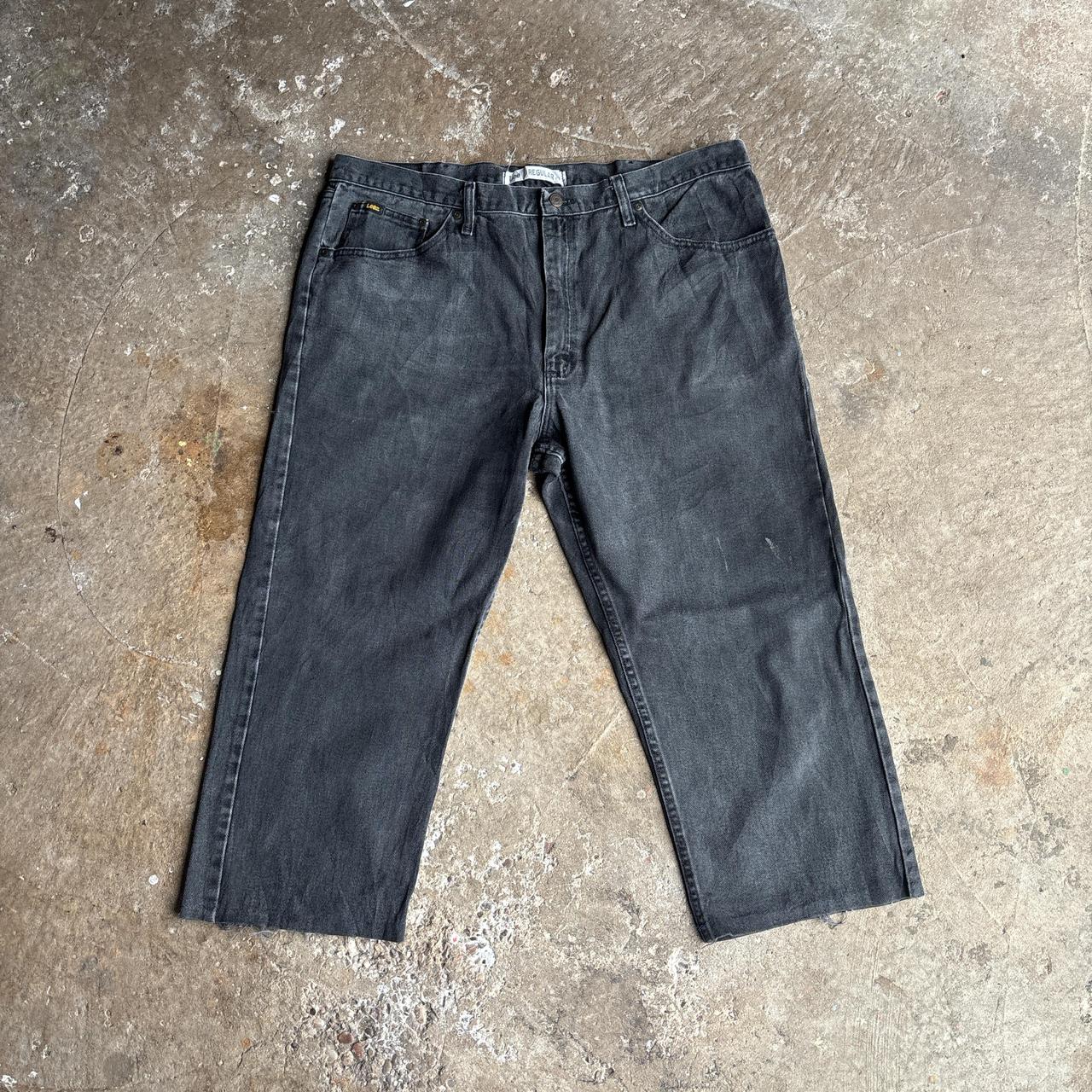 Grey Lee Cropped Denim Jeans