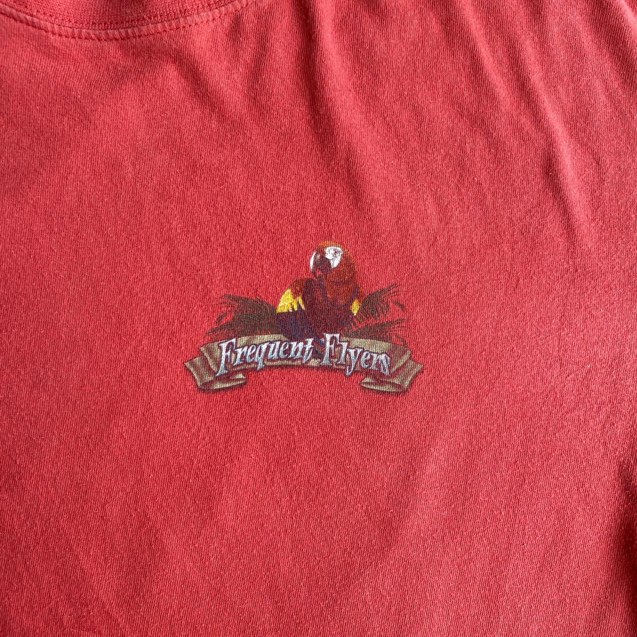 Salmon Pink Graphic Bar Newport Blue T-Shirt - L