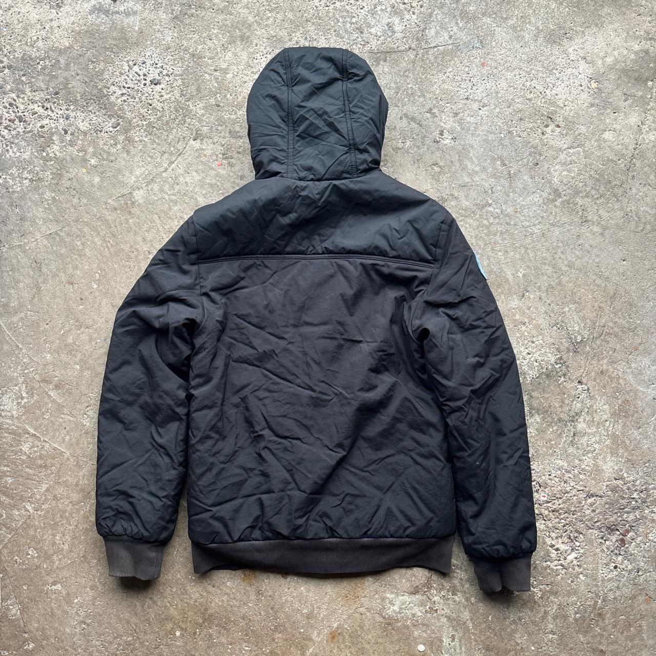 Black Adidas Originals hooded puffer jacket