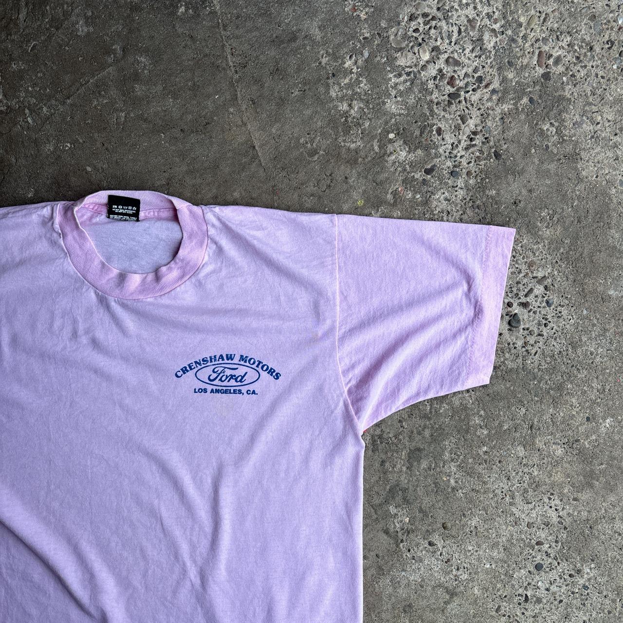 Vintage Light Pink Ford Graphic Single Stitch T-Shirt