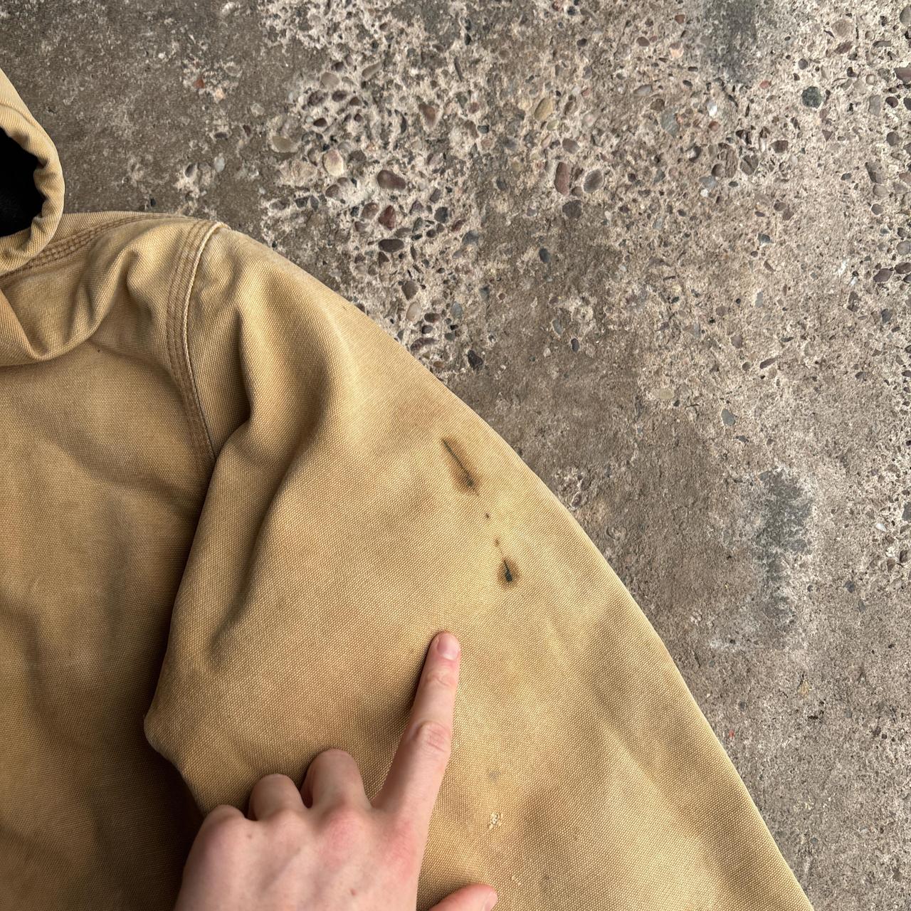 Tan Carhartt Hooded Workwear Jacket - XL