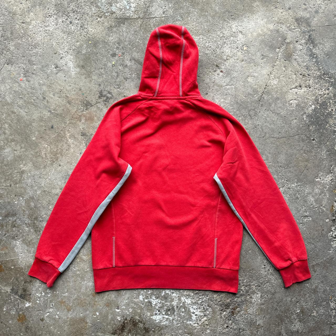 Red and grey puma hoody