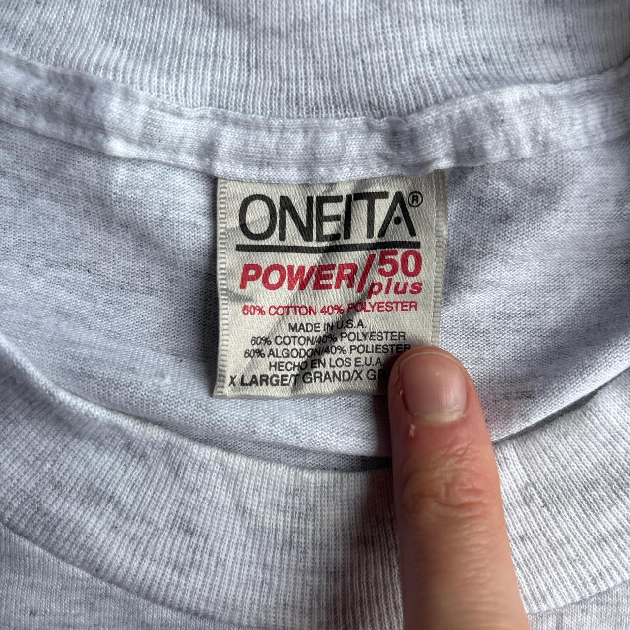 Vintage Light Grey Graphic American Football T-Shirt