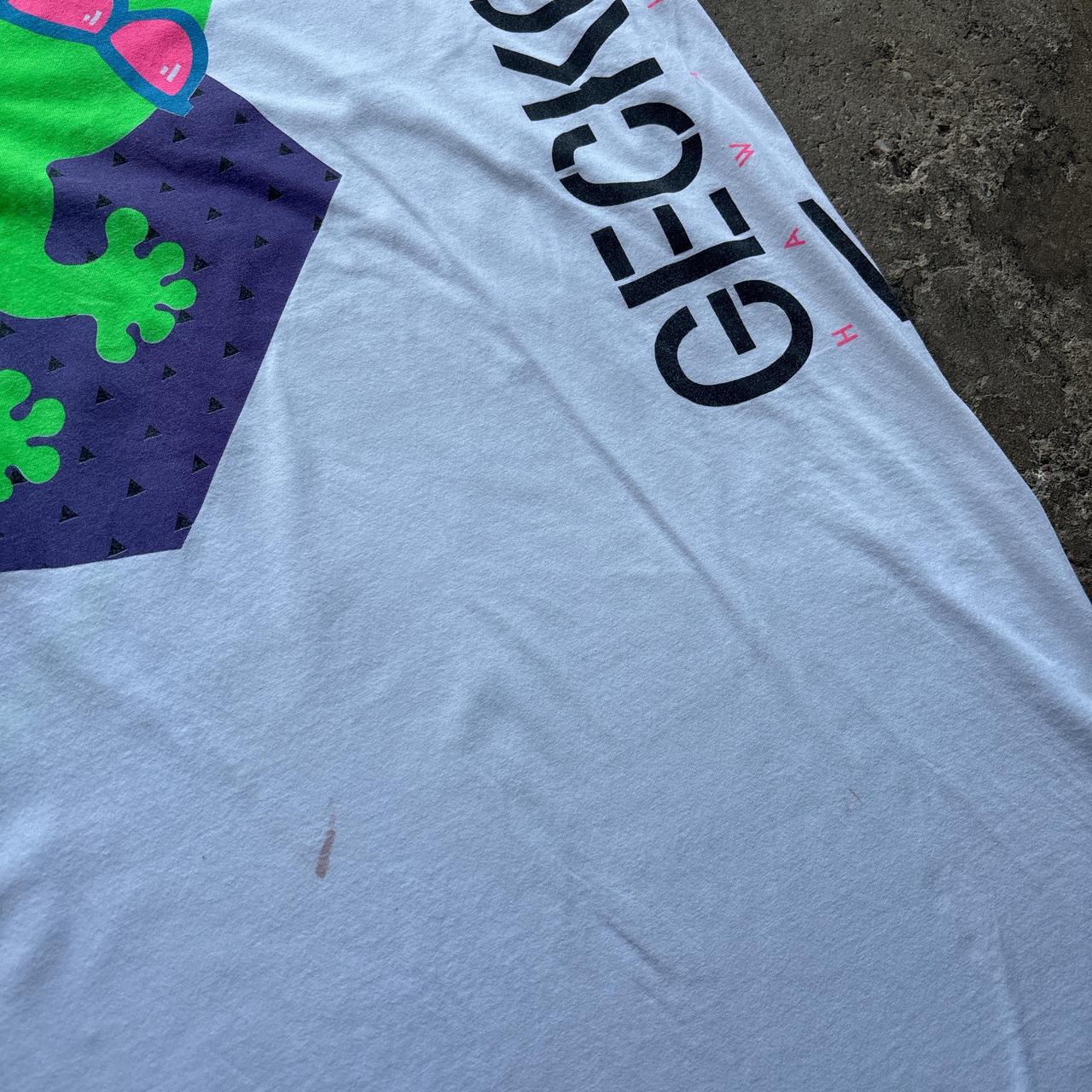 90s White ‘Gecko, Hawaiian’ t-shirt dress - OS