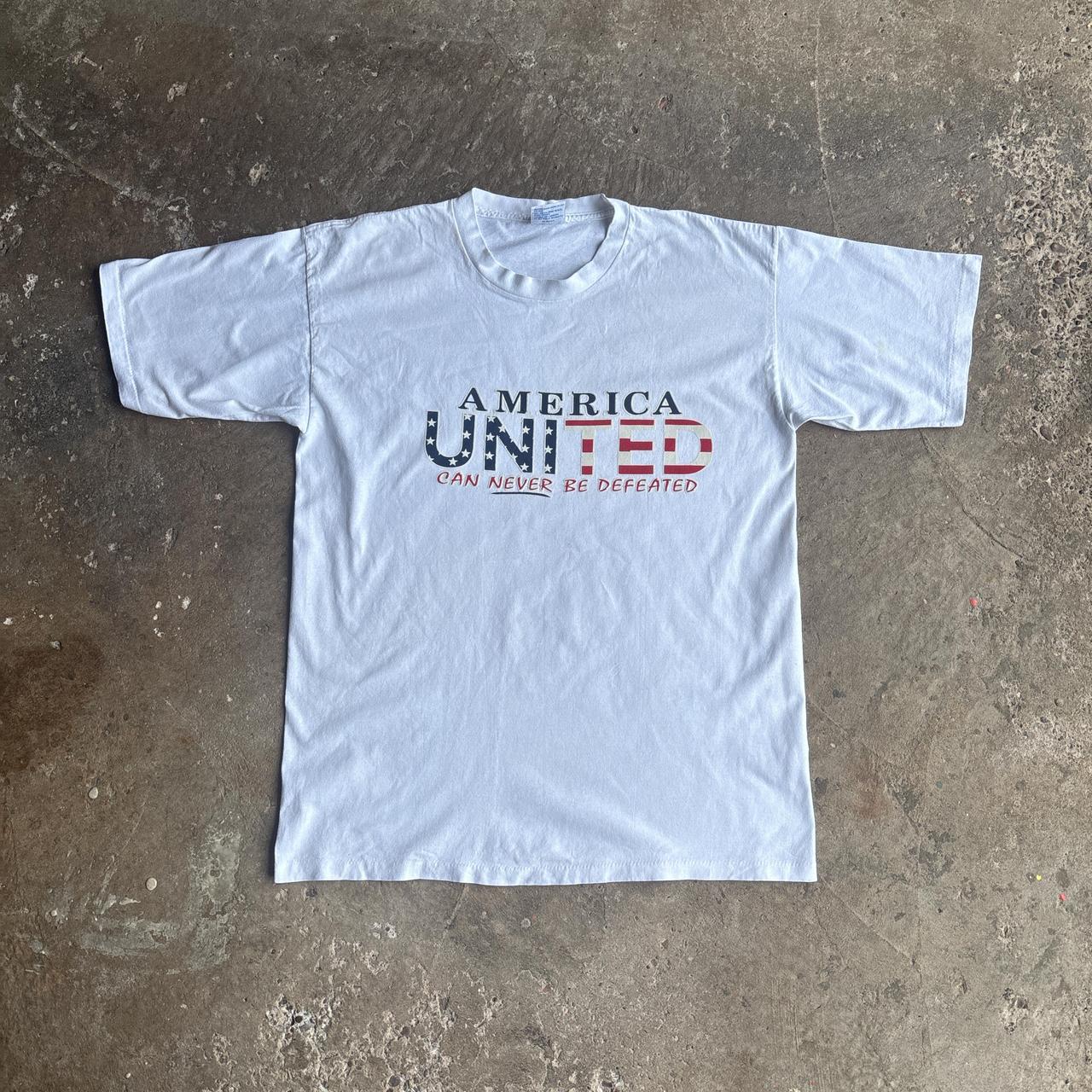 White ‘America United’ Graphic T-Shirt - L