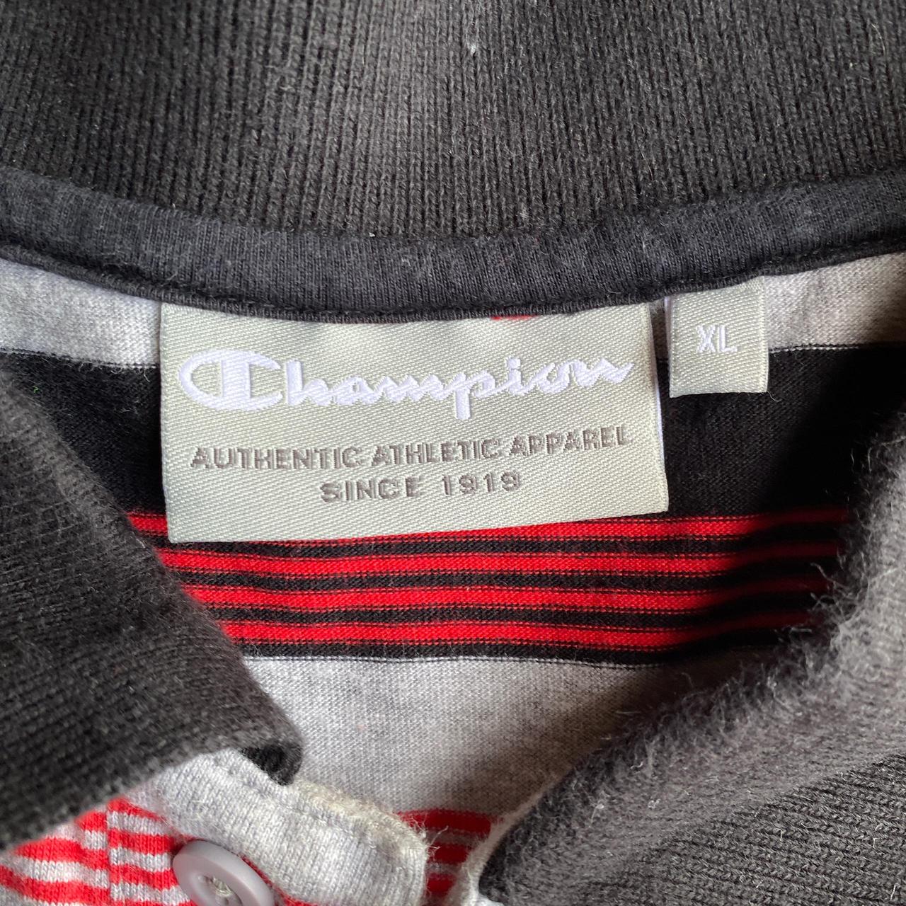 Multi Coloured Striped Champion Polo Shirt - XL