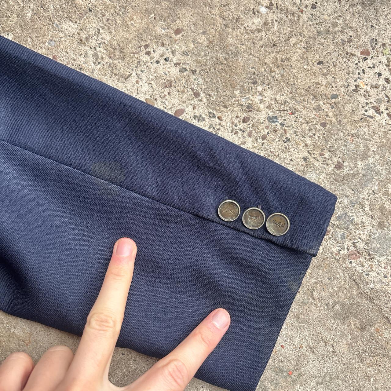 Navy Yves Saint Laurent Blazer Jacket - L