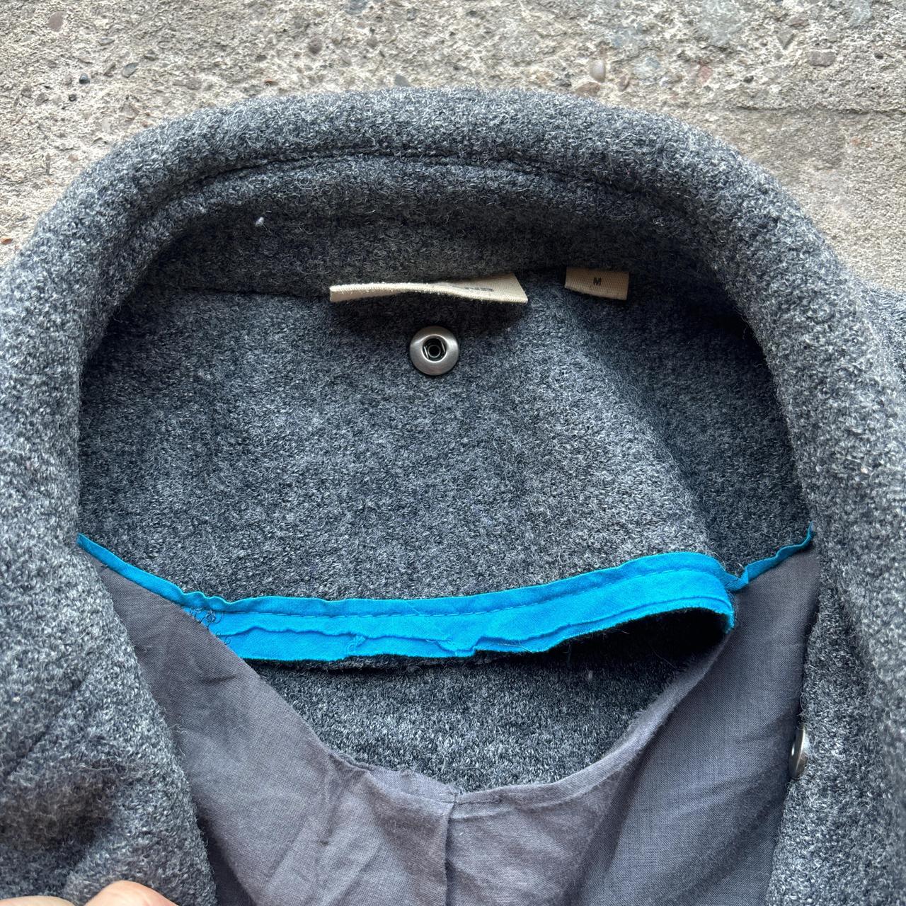 Vintage Grey DKNY wool blend peacoat with double breasted buttons