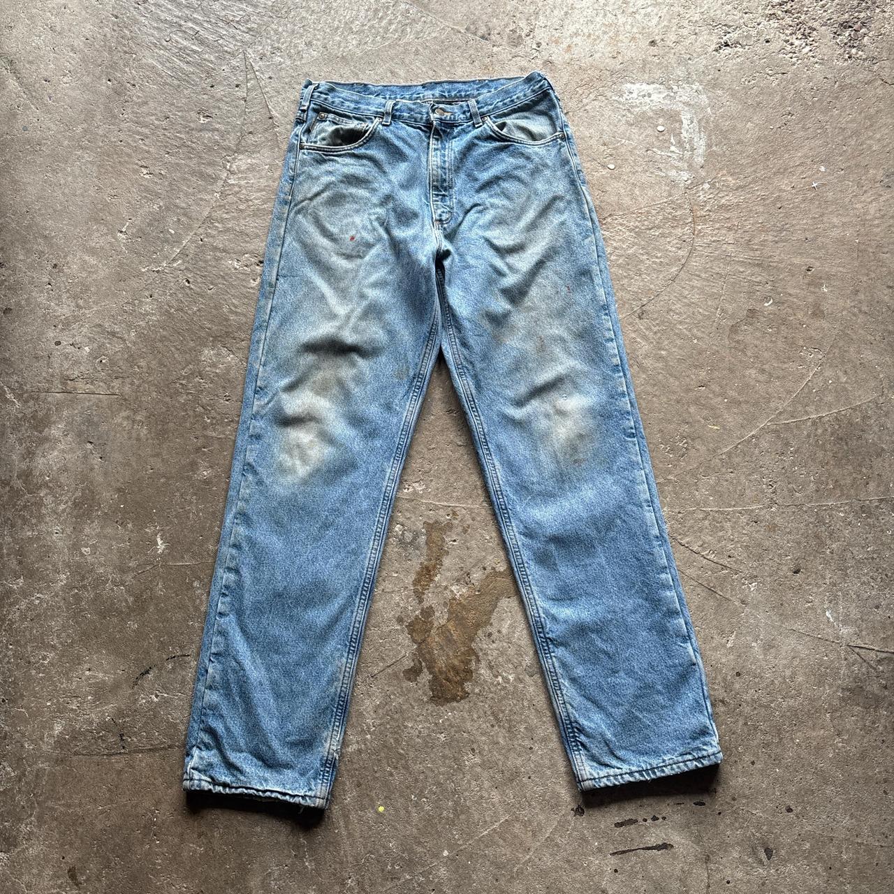 Distressed Carhartt blue denim jeans - W34