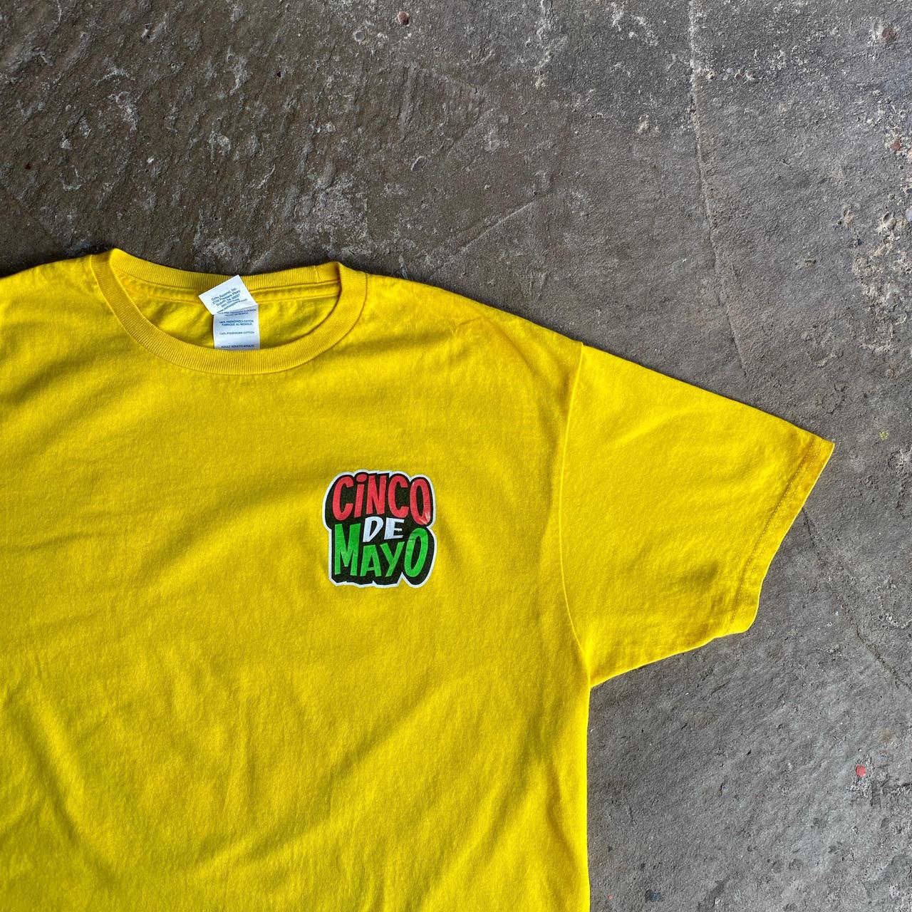 Yellow ‘Cinco de Mayo’ Graphic T-Shirt - L