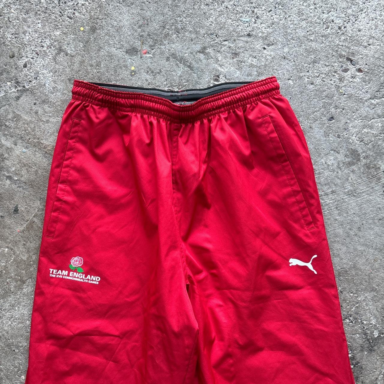 Vintage red Puma Commonwealth games track pants