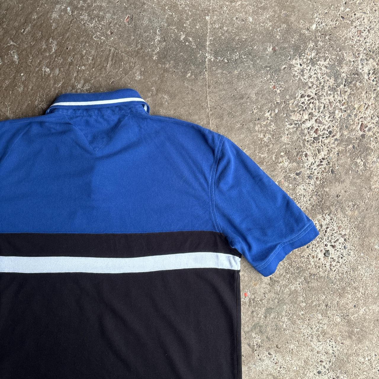 Blue & Black Tommy Hilfiger Polo Shirt - 2XL