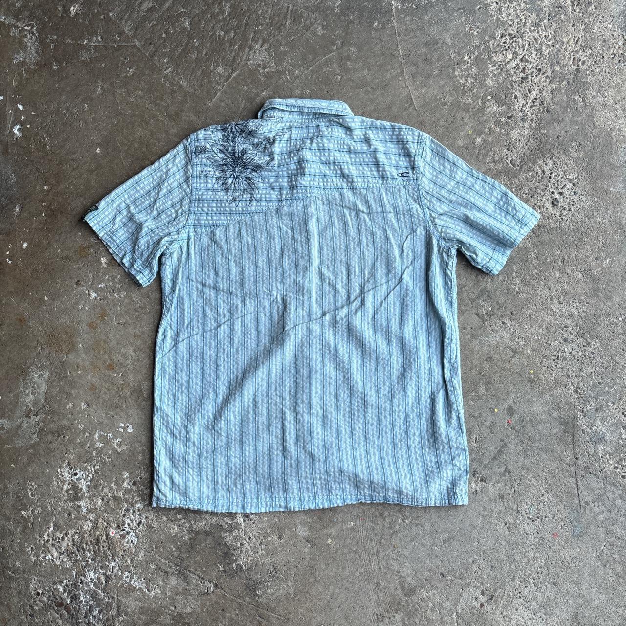 Blue & White Striped O’Neill Seersucker Short-Sleeve Shirt