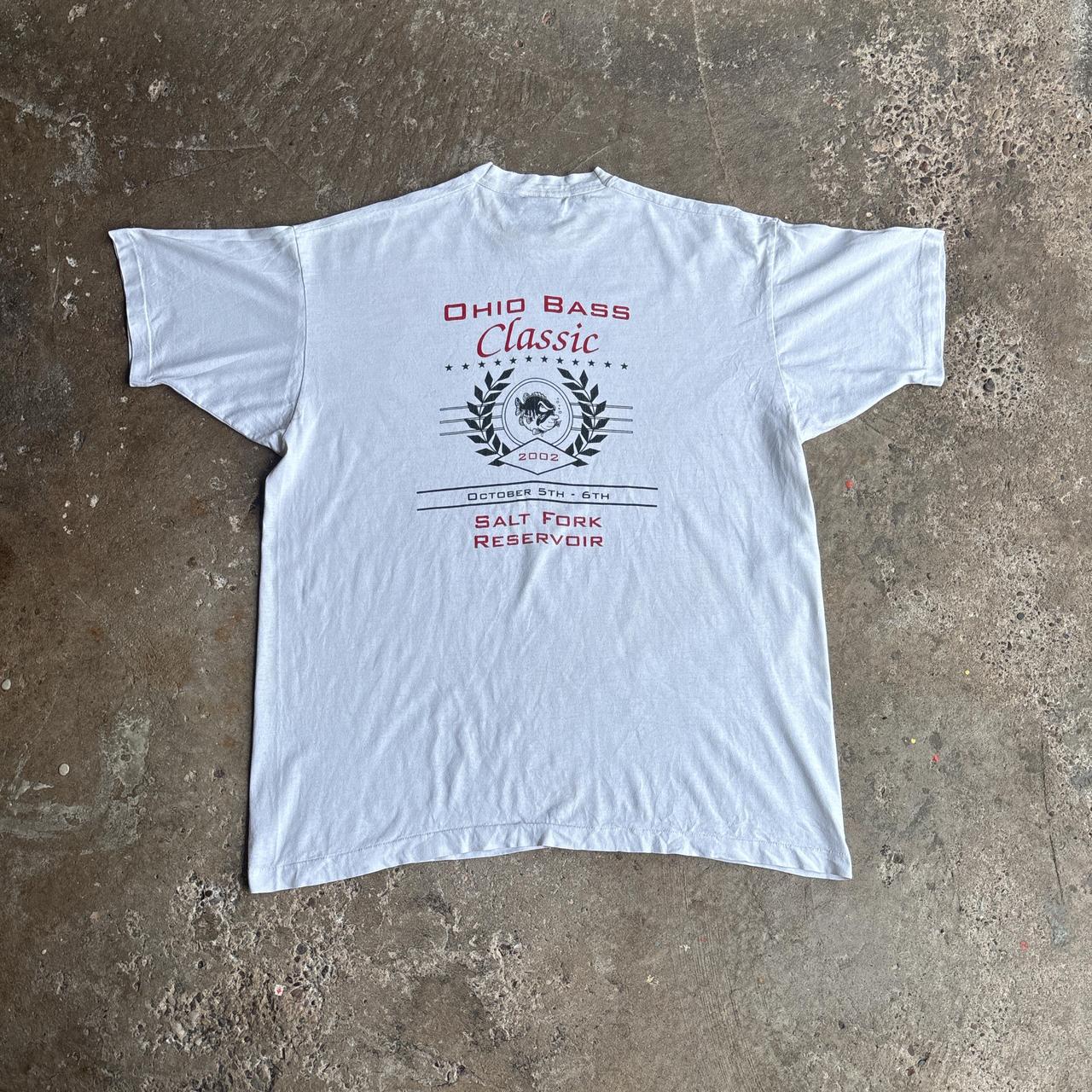 Vintage 02’ White Graphic ‘Ohio Bass Classic’ T-Shirt - 2XL