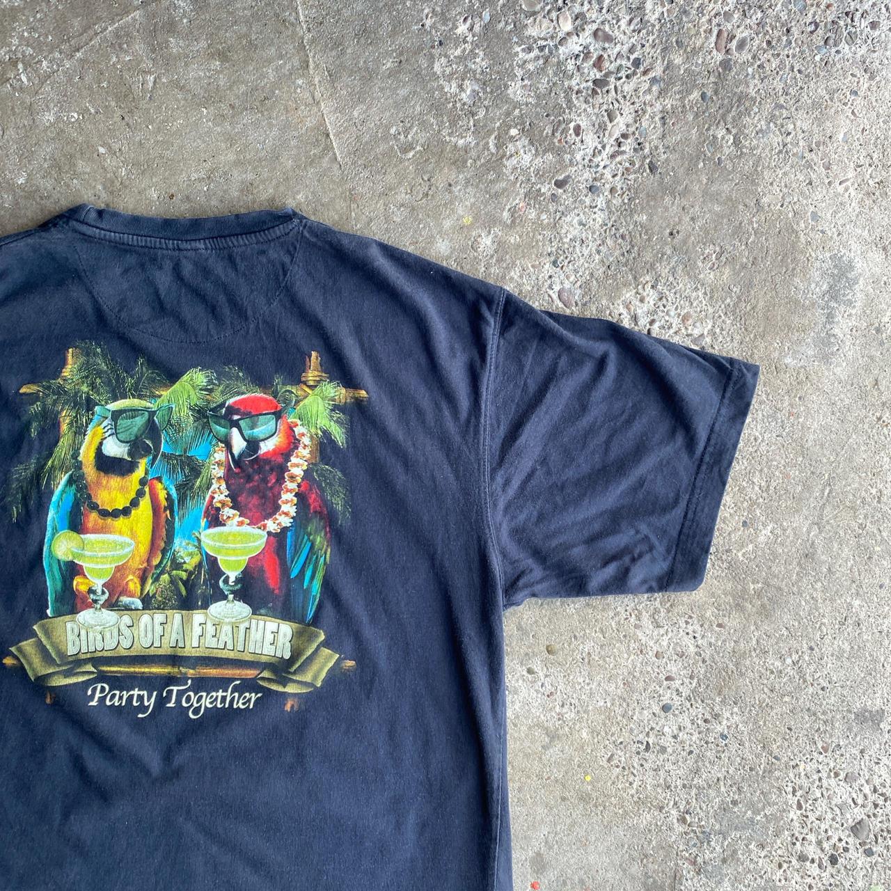 Black Newport Blue Graphic Bar T-Shirt - L